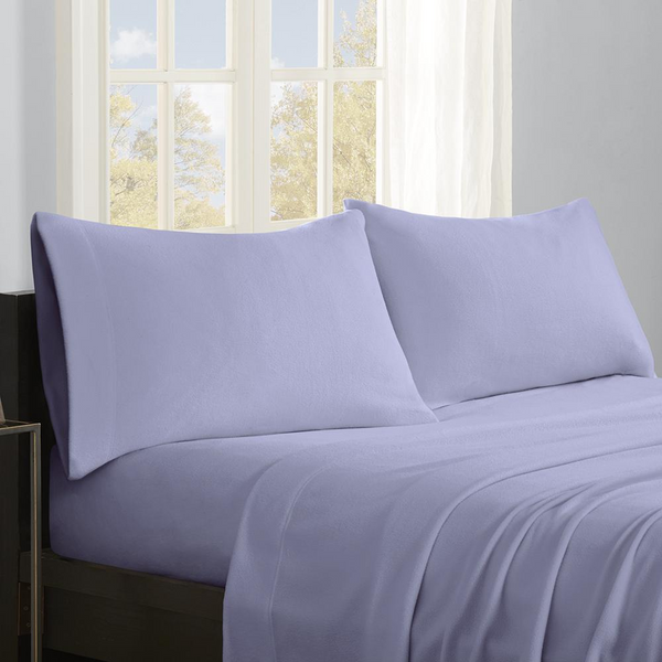 100% Polyester Knitted Micro Fleece Solid Sheet Set,PC20-003 - Ecart