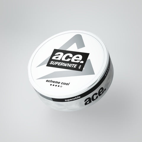 nicotine pouches - ace superwhite extreme cool slim