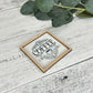 Mini Framed Coffee Themed Sign | Fresh Brewed Coffee Sign