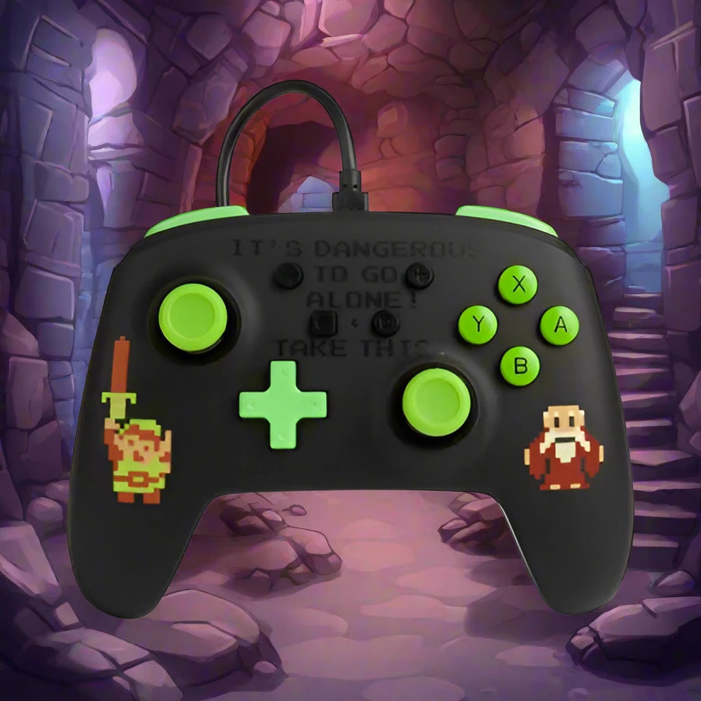 PowerA Enhanced Wired Controller for Nintendo Switch - Retro Zelda