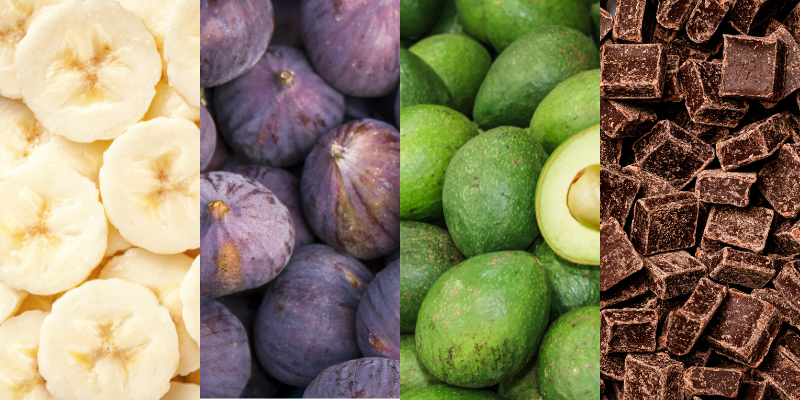 natural libido boosting foods banana figs avocado and chocolate