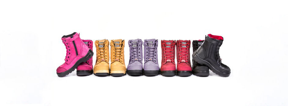 she achieves women's safety boots tradie shoes australia and new zealand