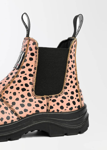 leopard print work boots