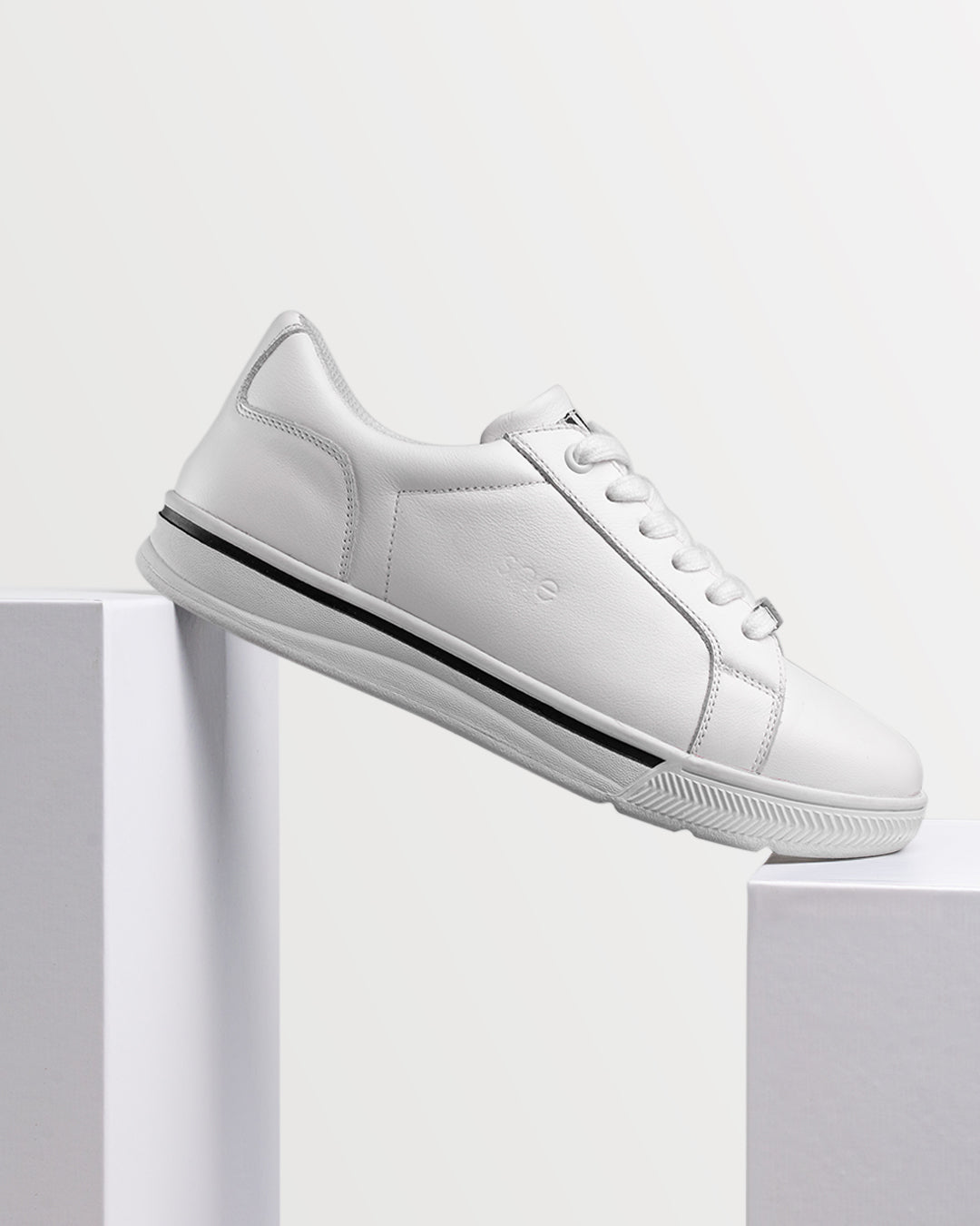 white stylish women's sneakers