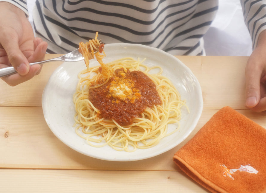 食いしん坊のハンカチ ミートソース