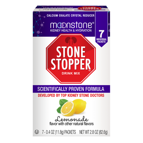 Moonstone lemonade drink prevents kidney stones