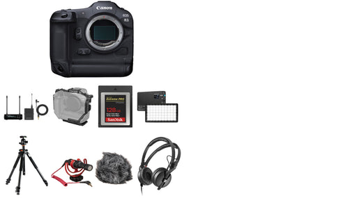 Canon EOS R8 Mirrorless Camera and Audio Recording Kit B&H