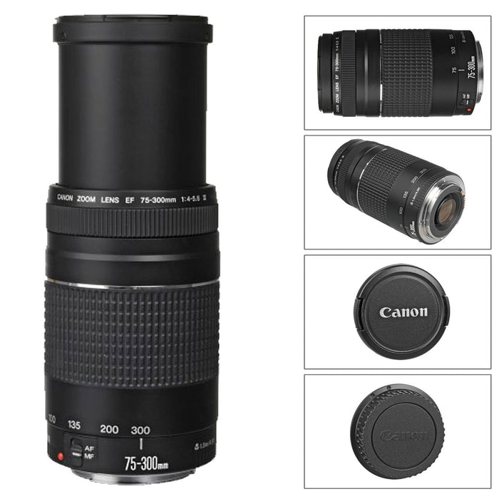 Mus Integreren Verplaatsing Canon Zoom Telephoto EF 75-300mm f/4.0-5.6 III Lens for T3 T3i T5 T5i 60D 70D  Kit | NJ Accessory/Buy Direct & Save