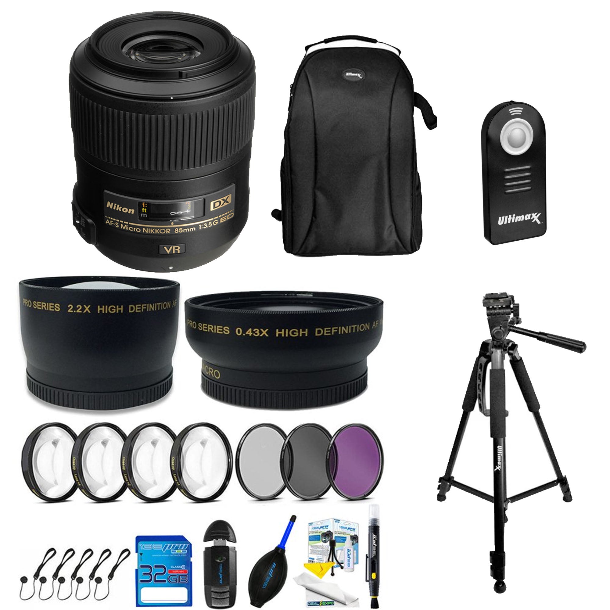 Nikon AF-S DX Micro NIKKOR 85mm f/3.5G ED VR Starter Kit | NJ