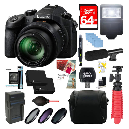 Panasonic LUMIX DMC-FZ1000 Digital Camera Supreme Bundle With 64