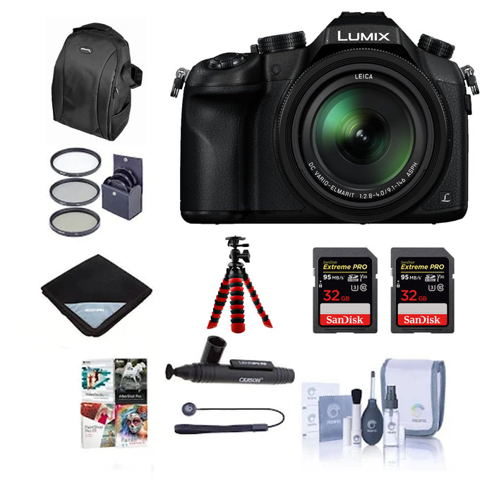 Panasonic LUMIX DMC-FZ1000 Digital Camera Bundle | Accessory/Buy Direct & Save
