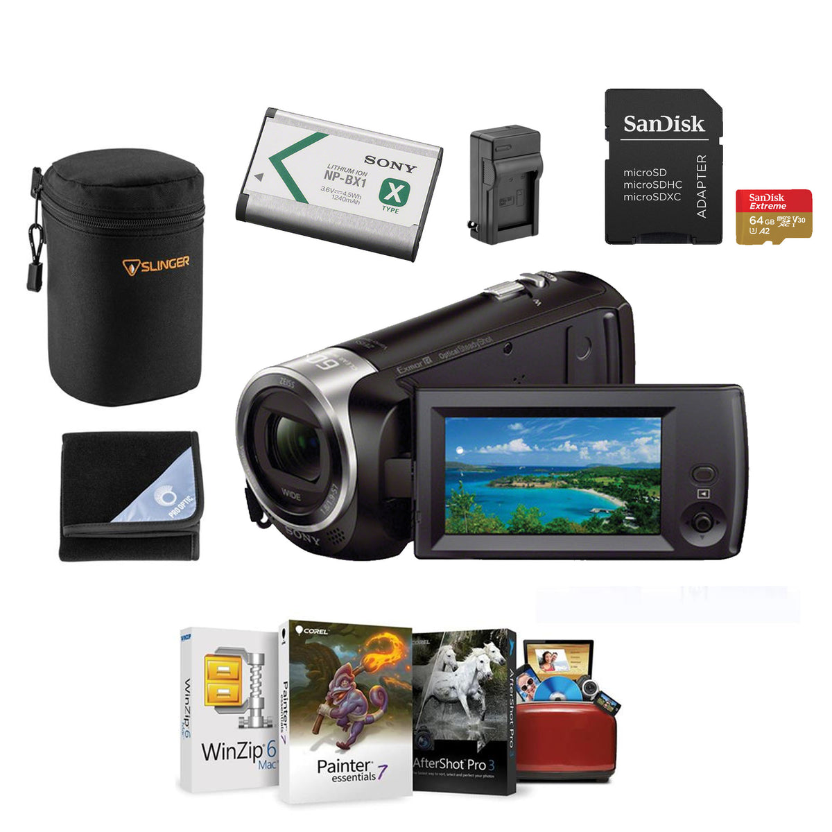 Sony HDR-CX405 With Editor Software | NJ Accessory/Buy Direct & Save