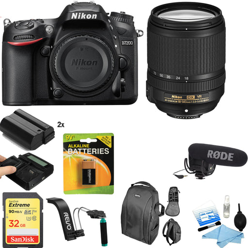 D7200/D7500 DSLR Camera with 18-140mm Lens Video Kit | NJ Accessory/Buy Direct & Save