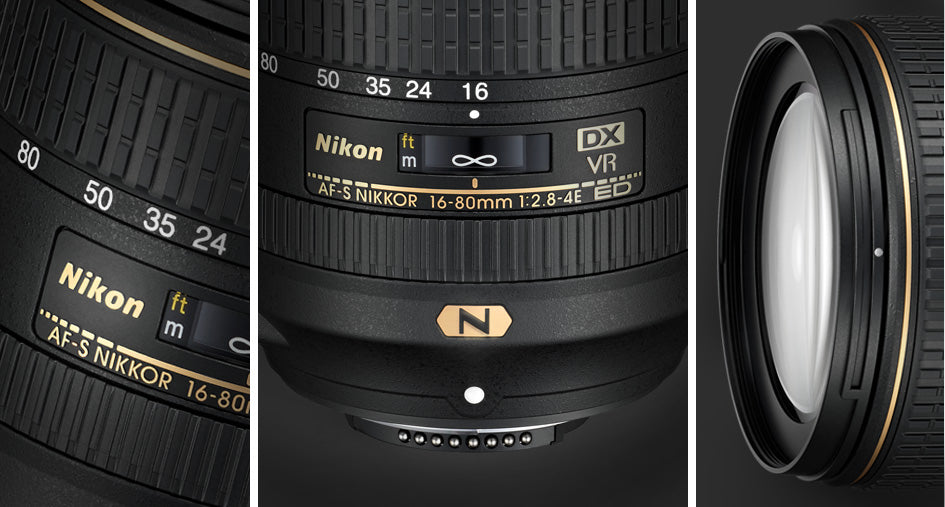 Kiks tempo Klimatiske bjerge Nikon AF-S DX 16-80mm f/2.8-4E ED VR with 3 Filters | 60" Tripod Kit |  Cleaning Kit | NJ Accessory/Buy Direct & Save