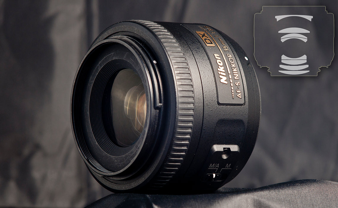 Nikon AF-S DX Nikkor 35mm f/1.8G Lens + 52mm Top Value Accessory