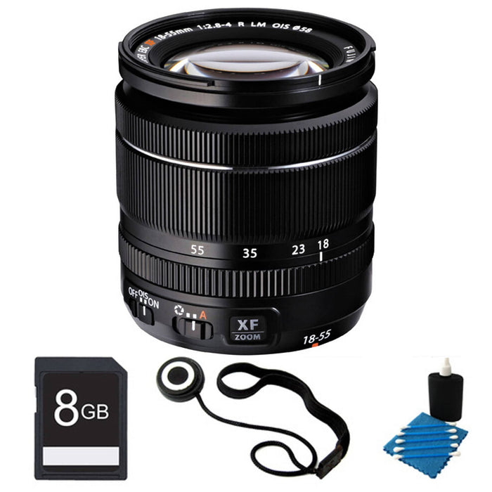 Fujifilm XF 18-55mm f/2.8-4 R LM OIS Zoom Lens Starter Bundle | NJ