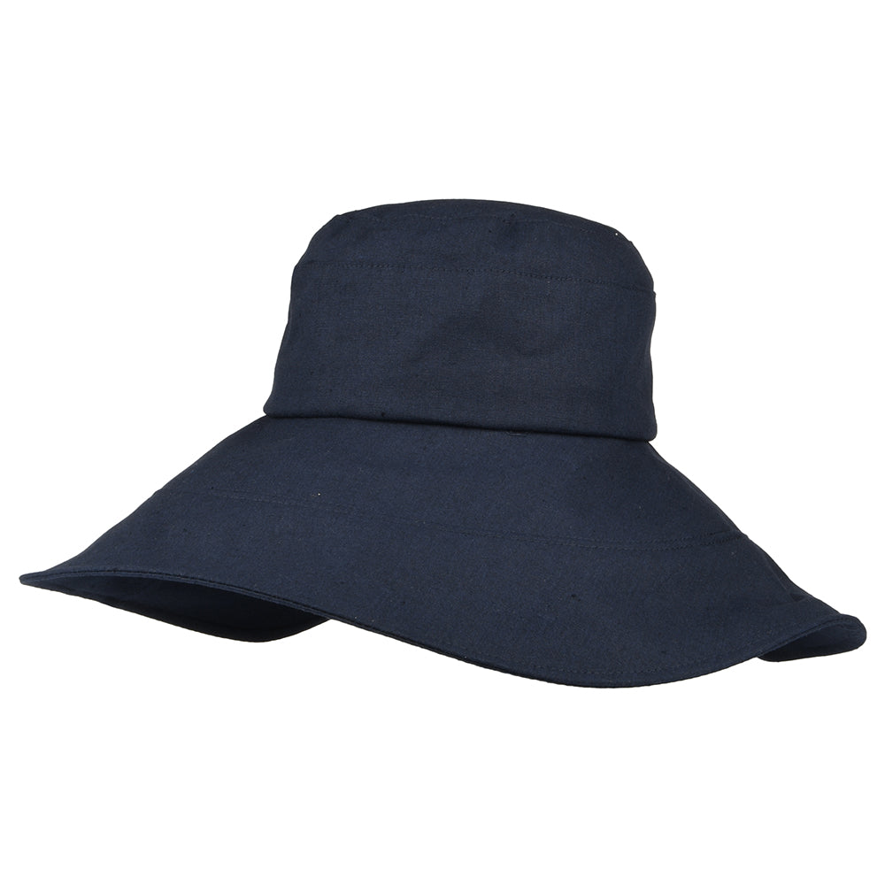 sur la tête Monaco Packable Sun Hat - Navy Blue - M