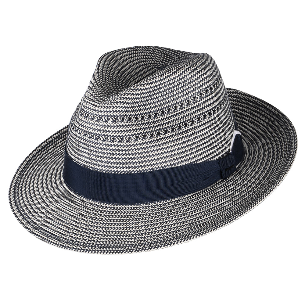 Bailey Hats Eli Fedora Hat - Navy-Cream - S