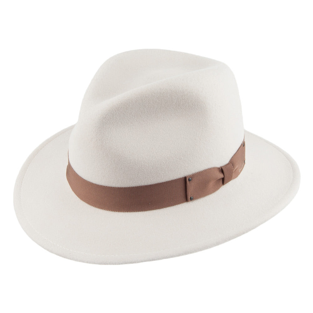 Bailey Hats Curtis Crushable Fedora Hat - Cream - S