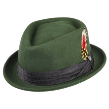 Load image into Gallery viewer, Brixton Hats Stout Wool Felt Pork Pie Hat - Moss
