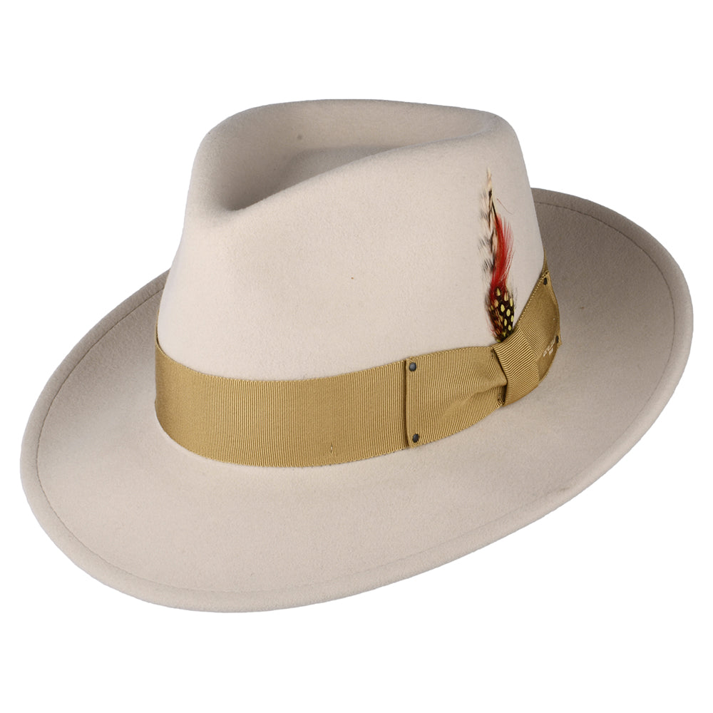 Bailey Hats 7002 Crushable Fedora Hat - Cream - S