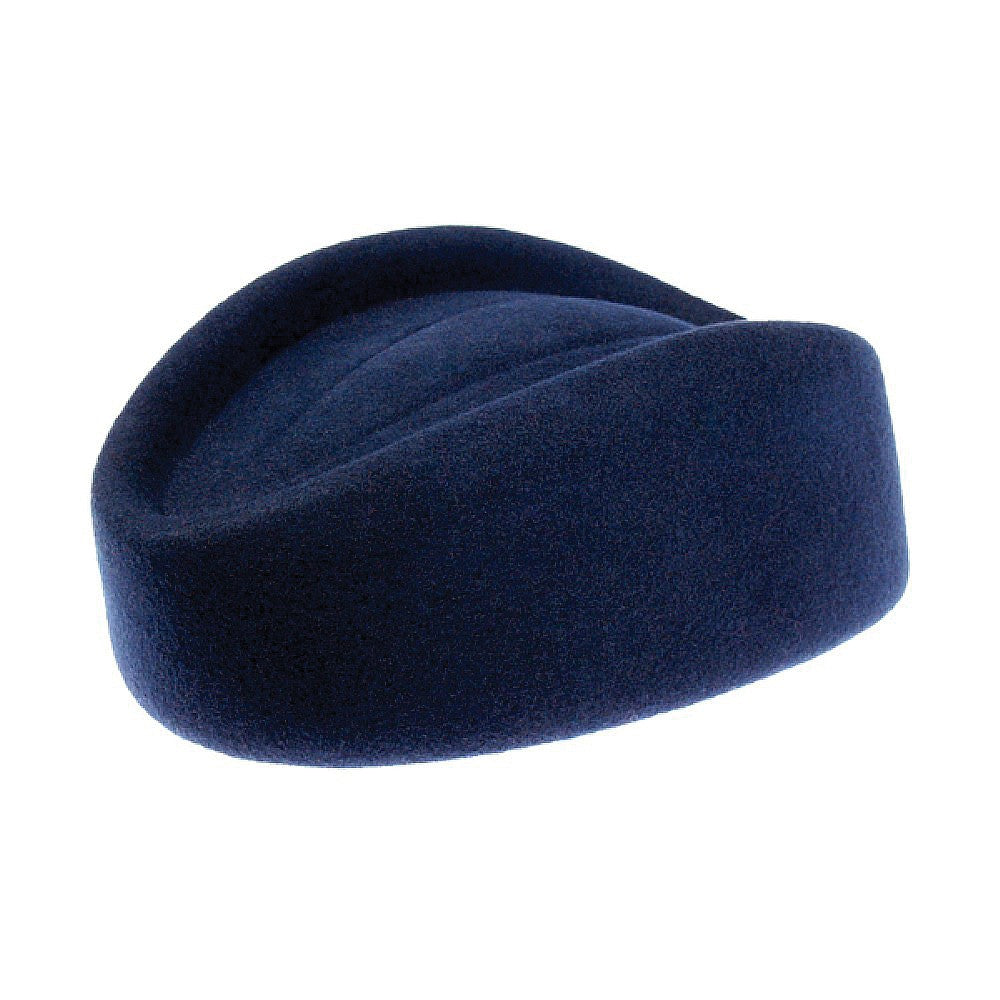 sur la tête Womens Stewardess Pillbox Hat - Navy Blue