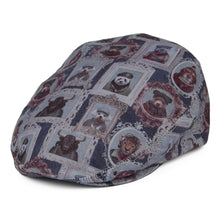Load image into Gallery viewer, City Sport Animal Portrait Flat Cap - Blue-Grey
