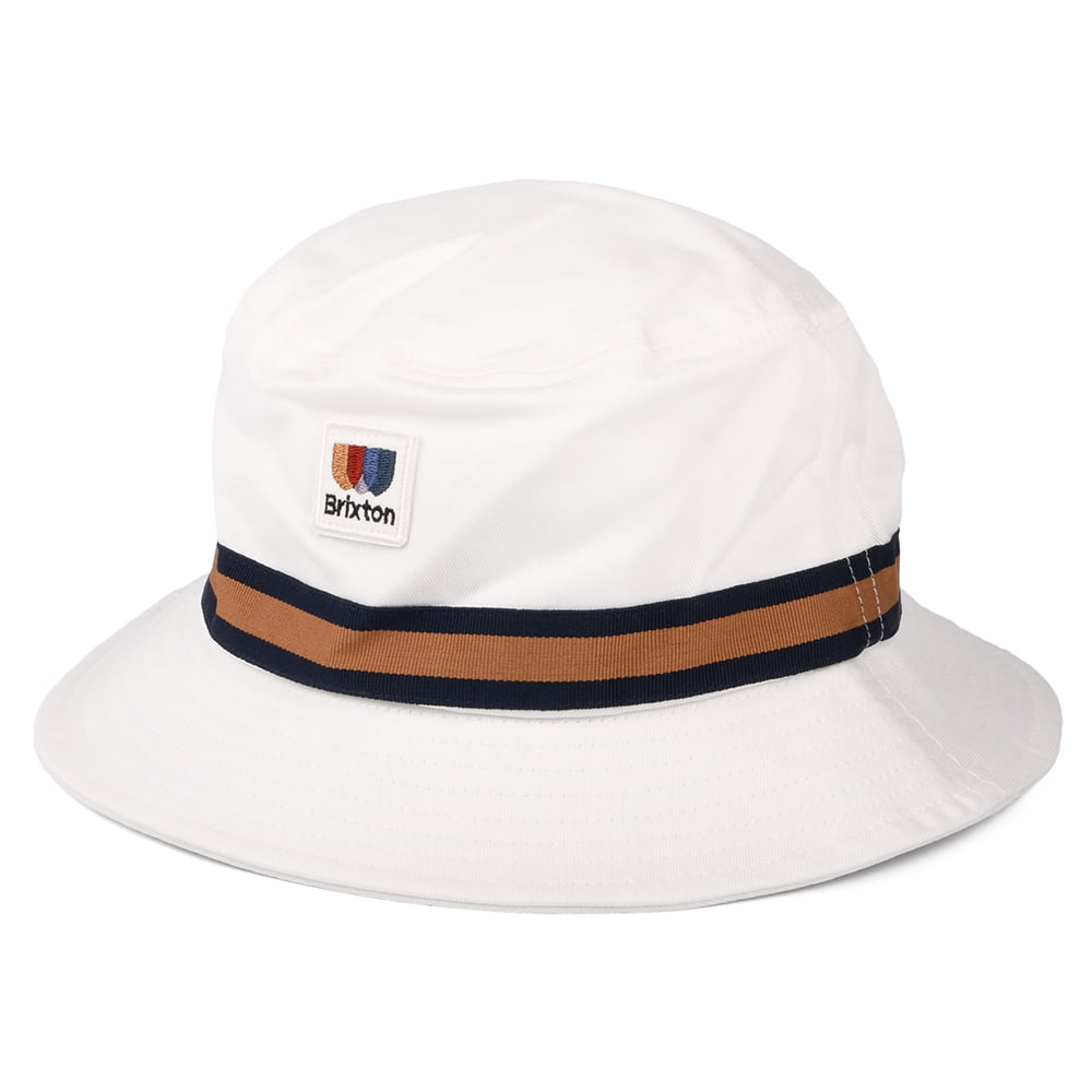 Brixton Hats Alton Packable Cotton Twill Bucket Hat - Off White