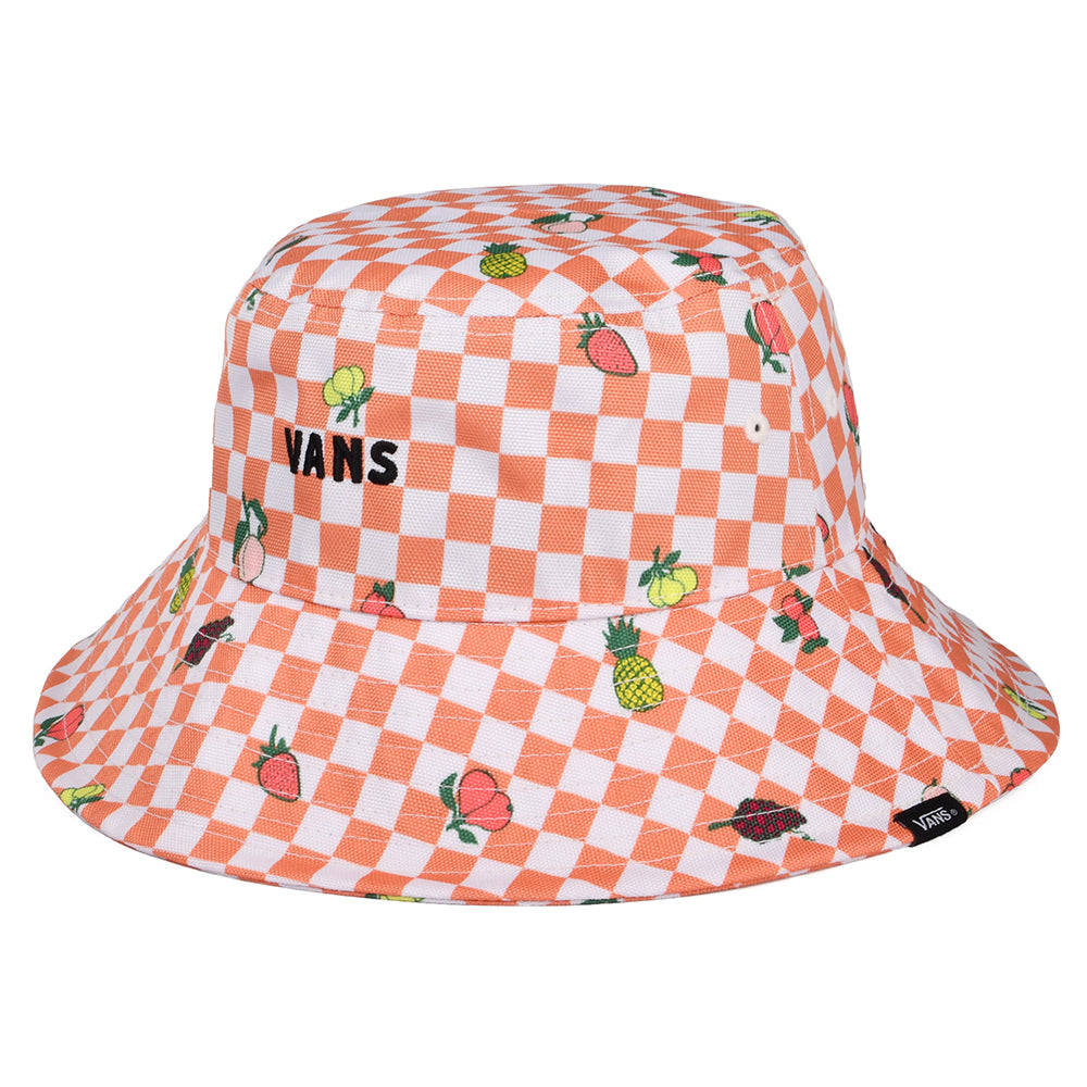 Vans Hats Womens Retrospectator Check Bucket Hat - White - Small/Medium