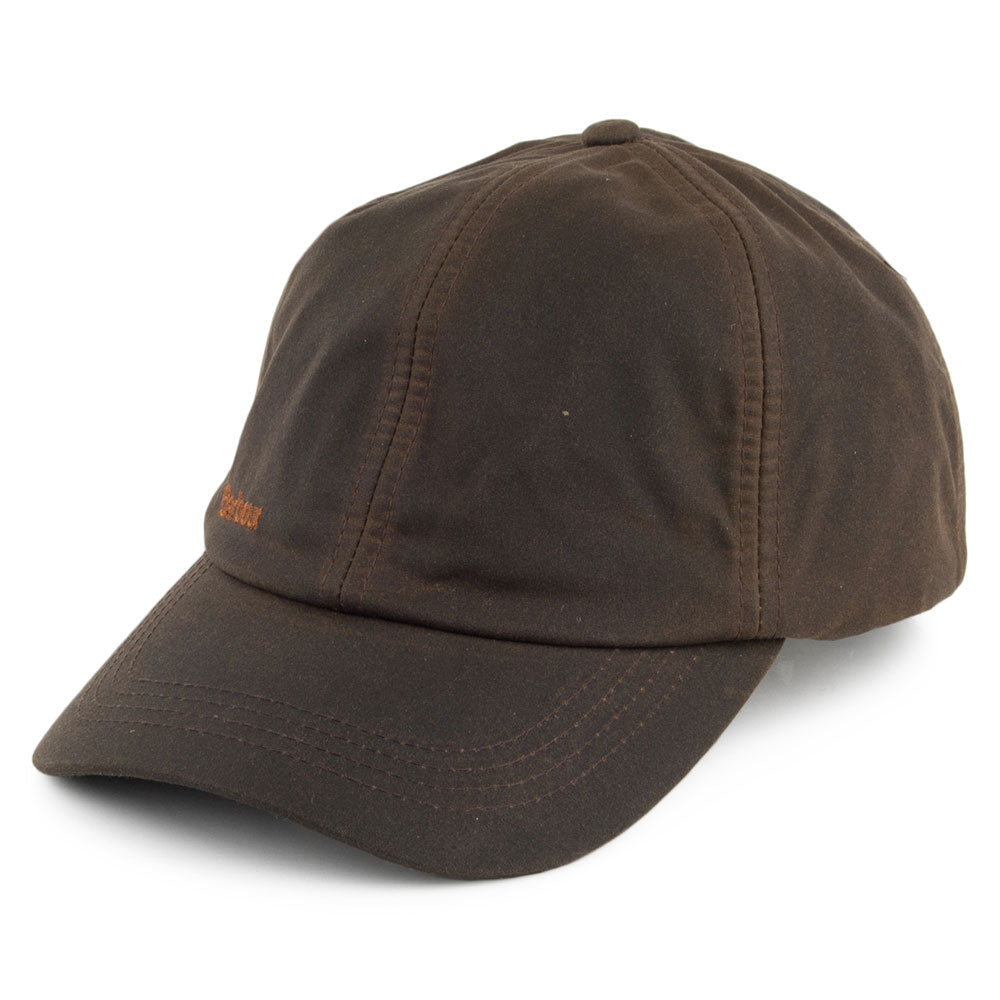 Barbour Hats Prestbury Sports Waxed Cotton Baseball Cap - Olive