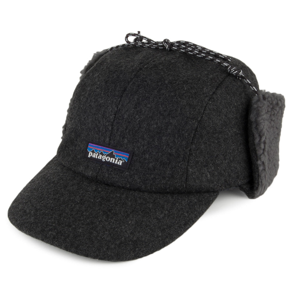 Patagonia Hats Recycled Wool Ear Flap Baseball Cap - Grey - Small/Medium