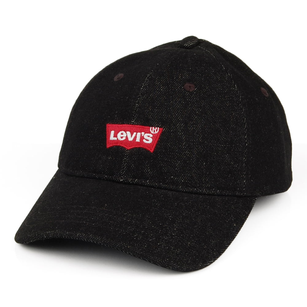 Levi's Hats Mid Batwing Denim Baseball Cap - Black