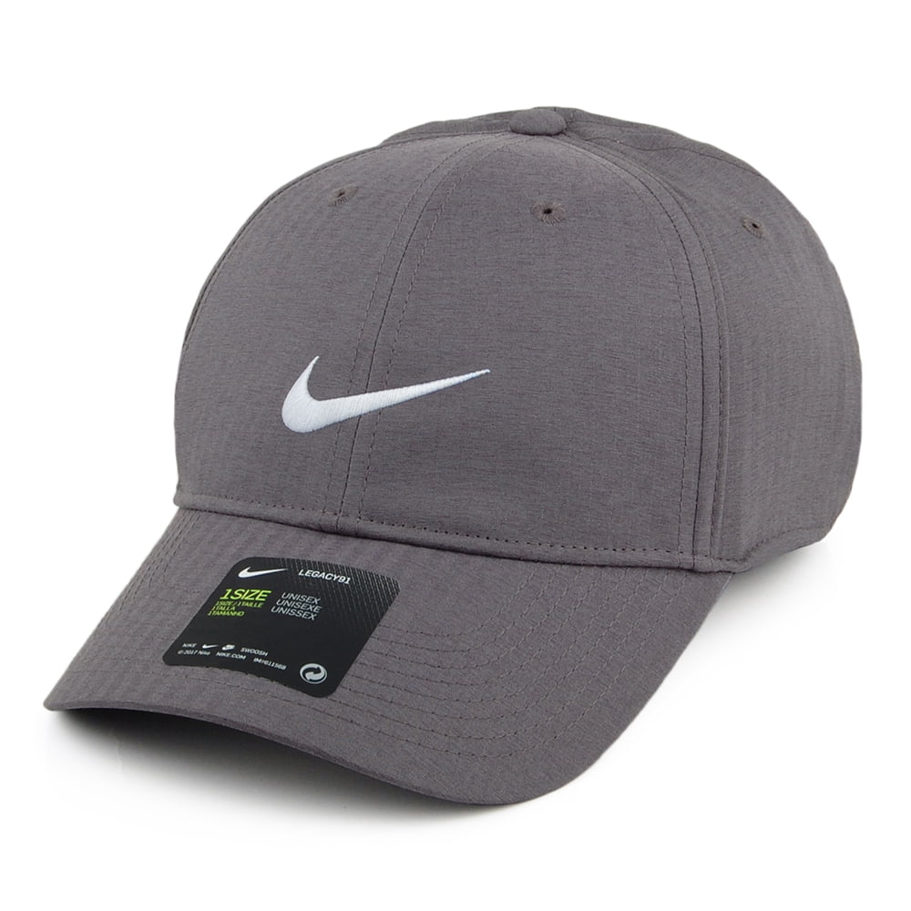 Nike Golf Hats Legacy 91 Tech Tonal Stripes Baseball Cap - Grey