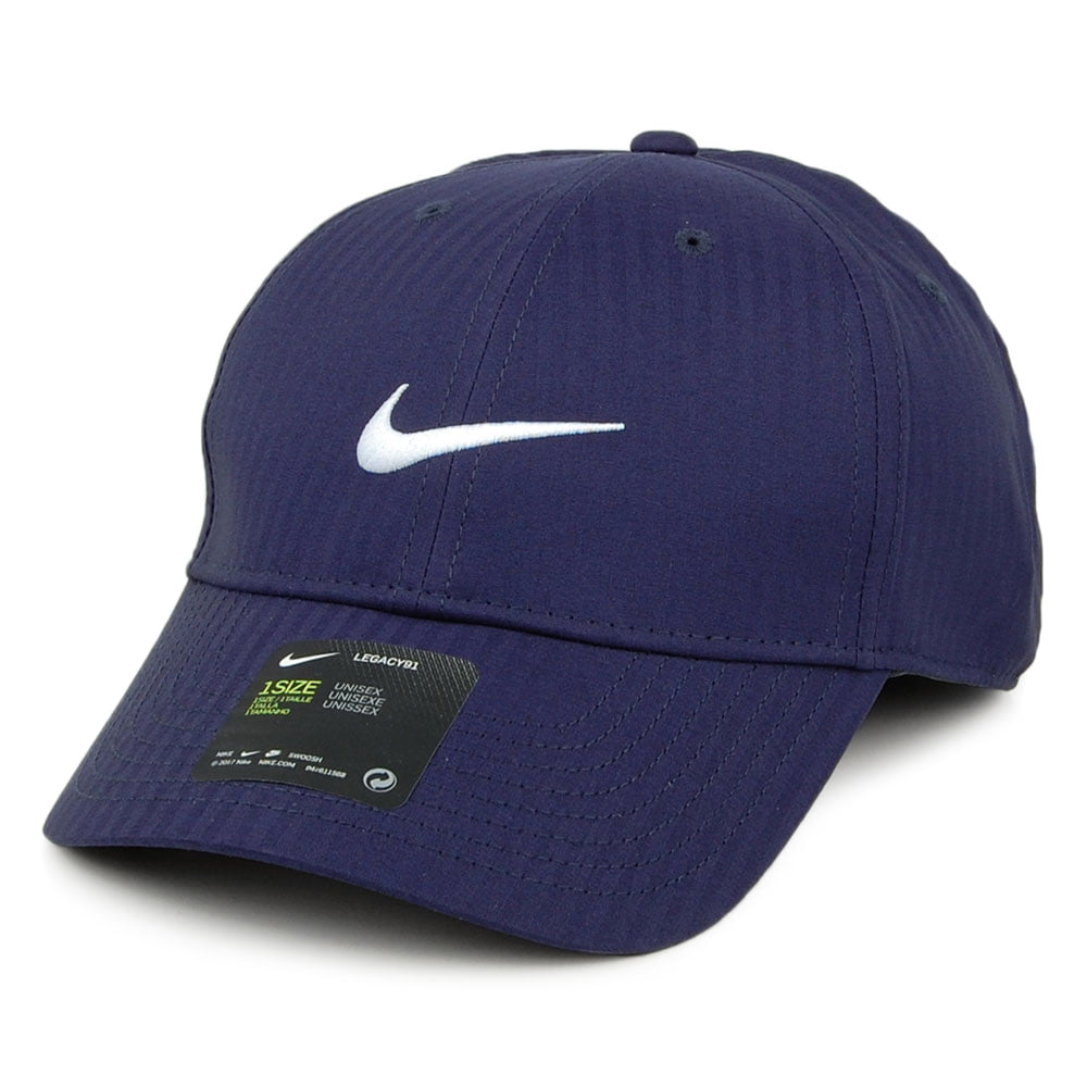 Nike Golf Hats Legacy 91 Tech Tonal Stripes Baseball Cap - Navy Blue