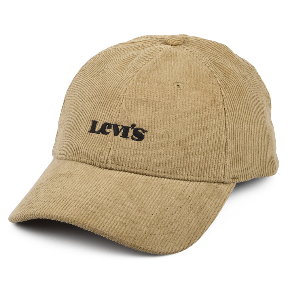 Levi's Hats Modern Vintage Logo Corduroy Baseball Cap - Sand