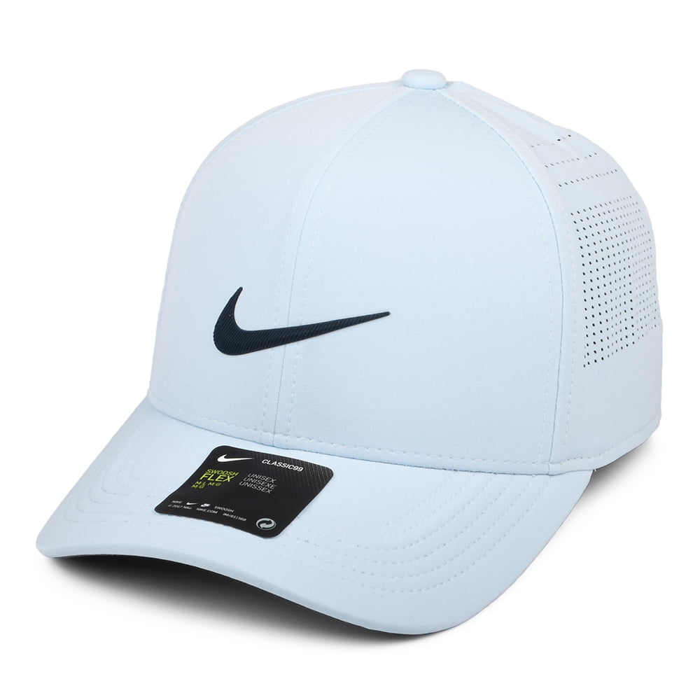 Nike Golf Hats Aerobill Perforated Classic 99 Baseball Cap - Light Blue