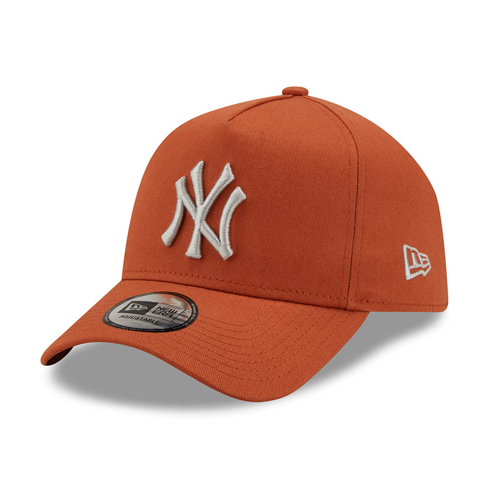 burnt orange yankee hat