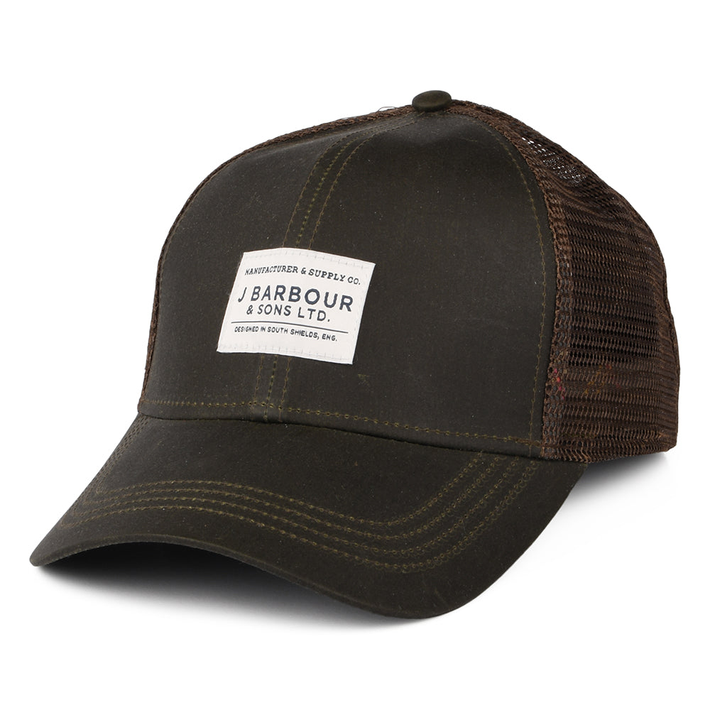 Barbour Hats Wax Sports Trucker Cap - Olive