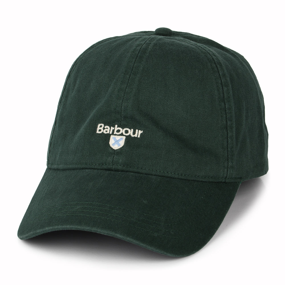 Barbour Hats Cascade Cotton Baseball Cap - Bottle Green