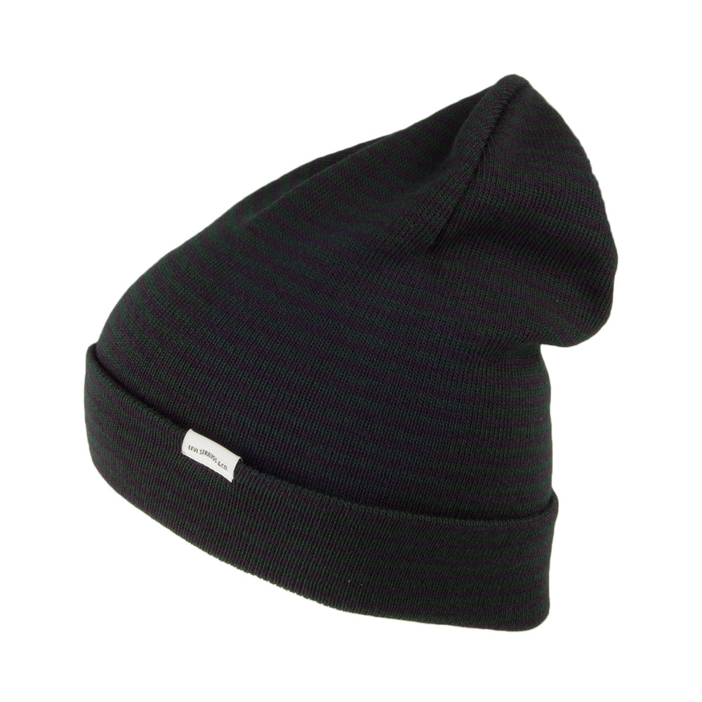 Levi's Hats Stripe Beanie Hat - Green-Blue