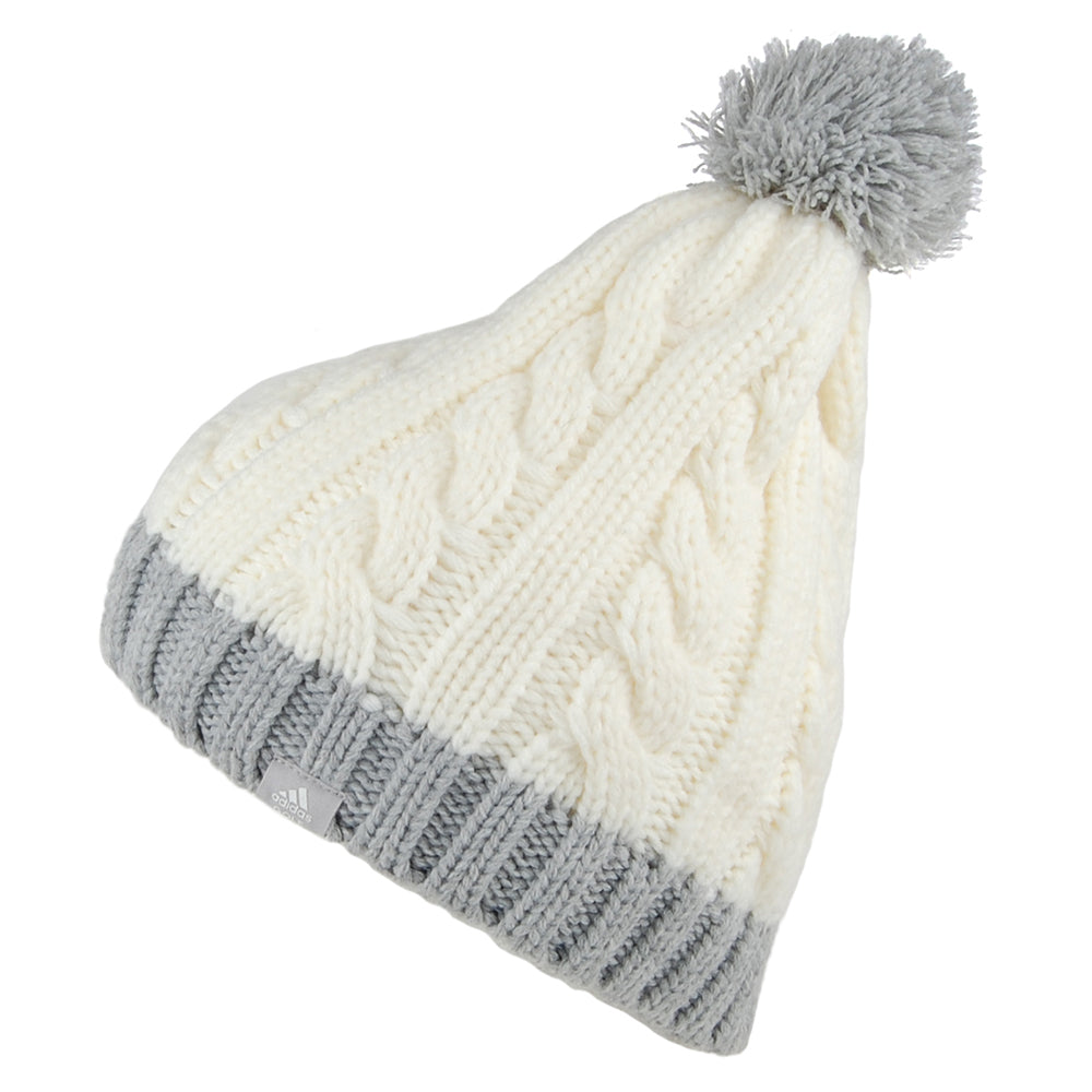 grey adidas bobble hat