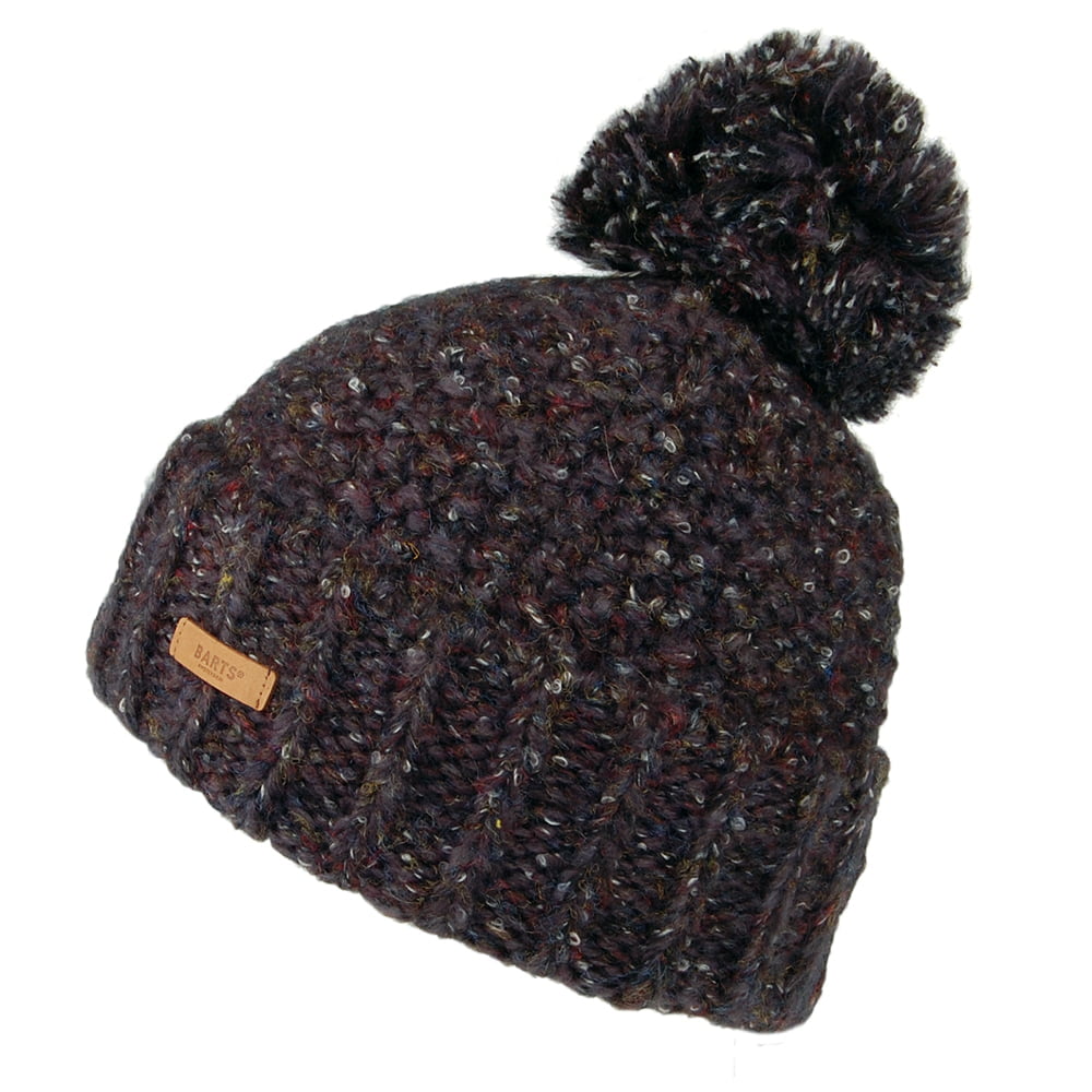 Barts Hats Aitane Chunky Bobble Hat - Charcoal