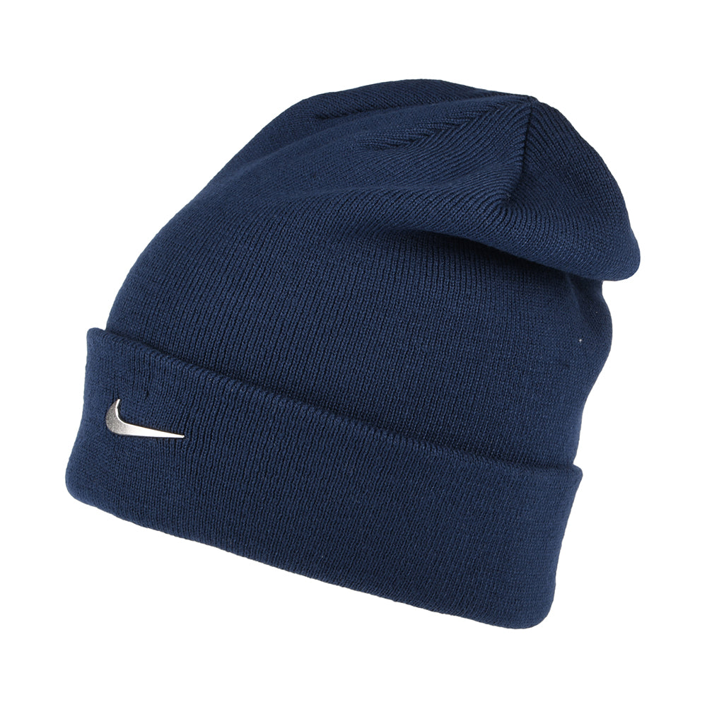 Nike Golf Hats Swoosh Cuff Beanie Hat - Navy-Silver