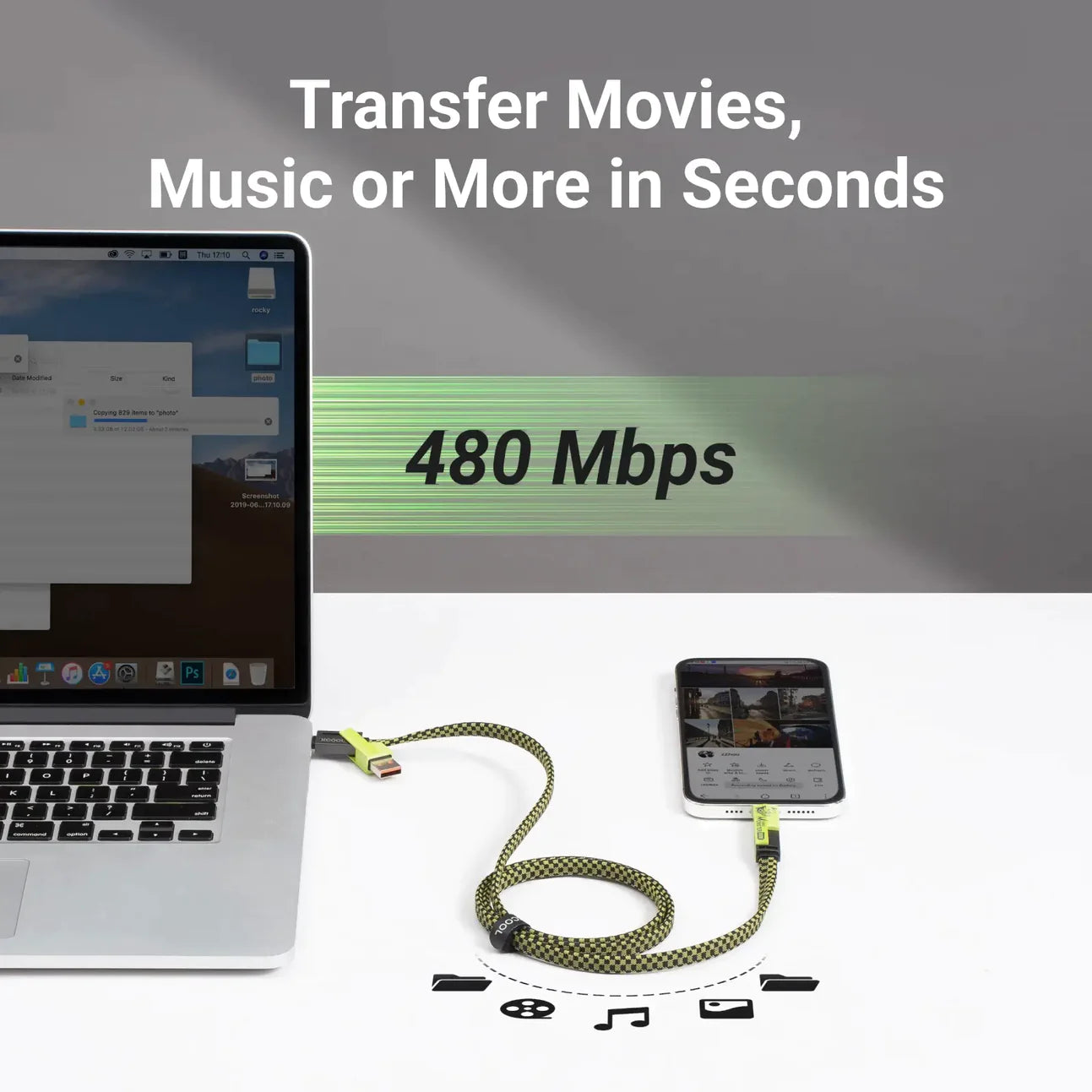 Cable Monster 4-in-1 100W USB-C Cable with Interchangeable Connectors - Image 6