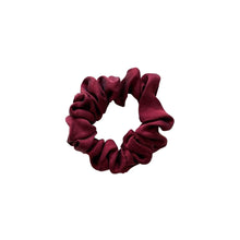Load image into Gallery viewer, 3 Pack Premium Mulberry Silk Scrunchies - Sangria Red - Small - Lovesilk.co.nz
