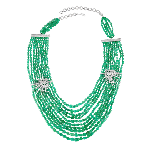 Emerald Bead Necklace