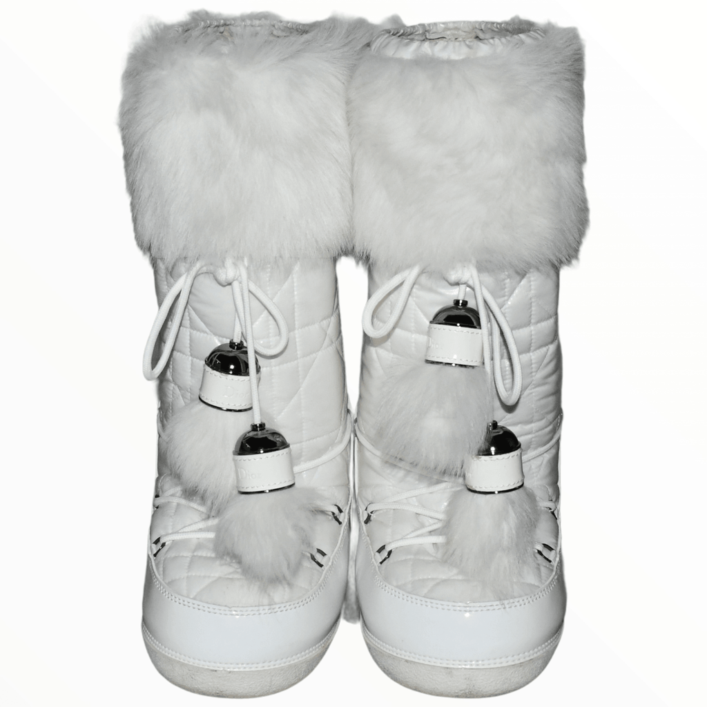 dior boots with fur