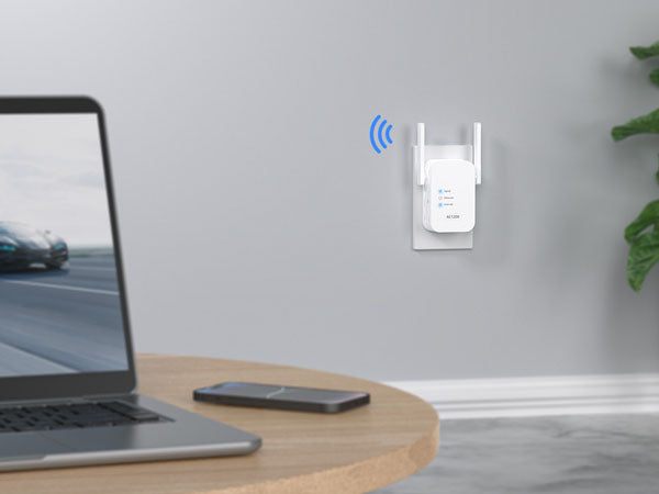 1200Mbps WiFi Extender Delivers Dual-band WiFi Connection to Your WiFi Devices