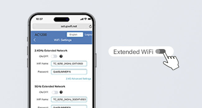 Disable Extended WiFi of the WiFi to Ethernet Adapter via WEB UI for Stable Connection on Smartphone Customize Settings to Suit Your Needs