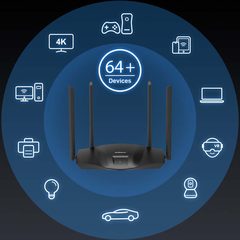 ioGiant best wifi 6 router brings responsive and stable connection when connect more devices at same time.